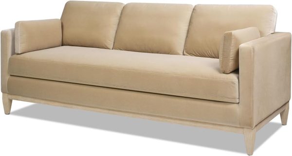 Modern Farmhouse Performance Velvet Living Room Sofa Couch